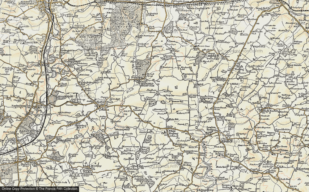 Old Map of Historic Map covering Anthonys in 1898-1899