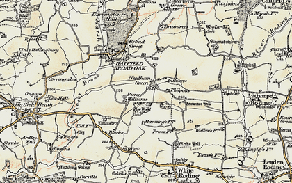 Old map of Anthonys in 1898-1899