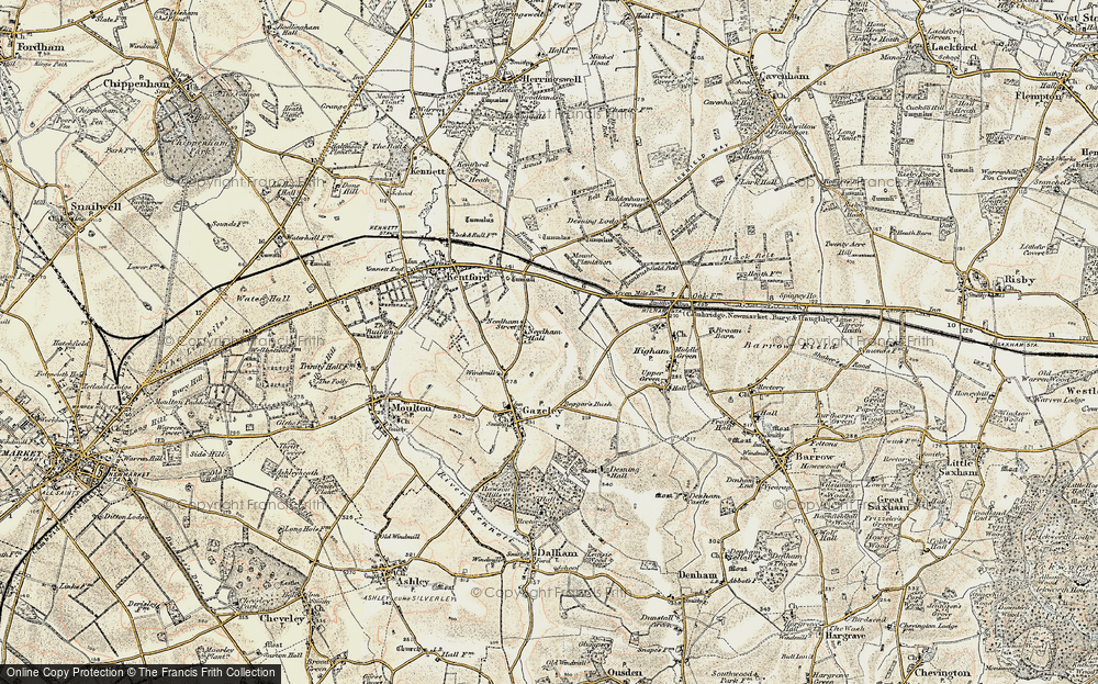 Old Map of Needham Street, 1899-1901 in 1899-1901