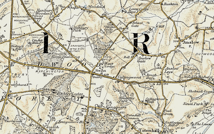 Old map of Needwood in 1902