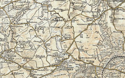 Old map of Wyre Common in 1901-1902