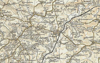 Old map of Neen Sollars in 1901-1902