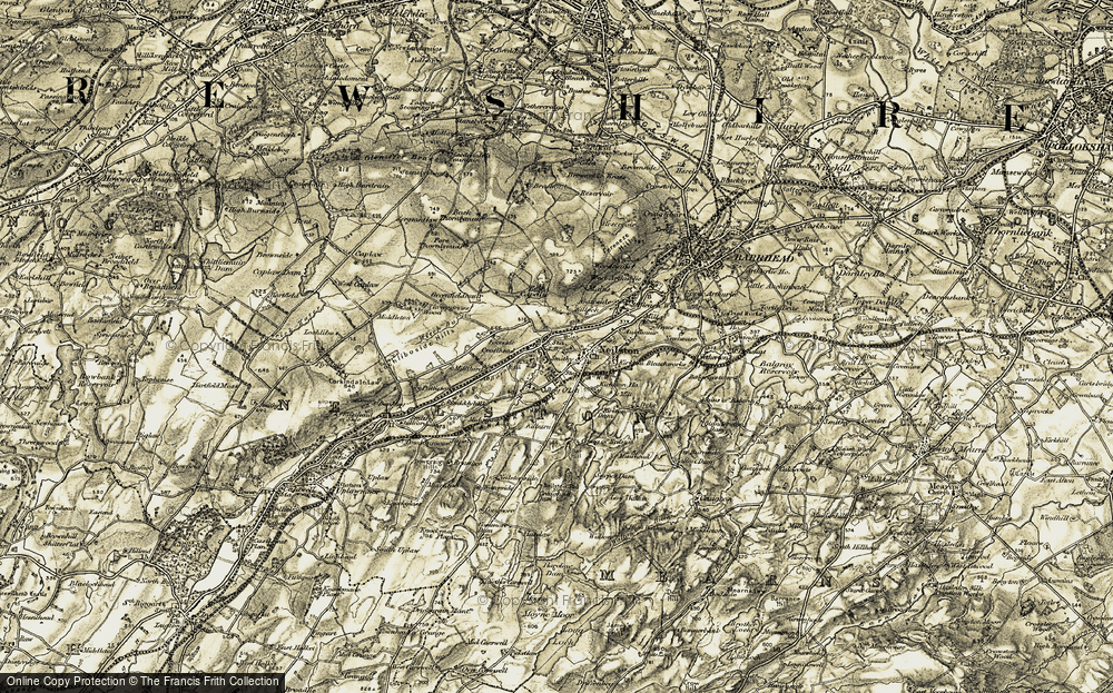 Old Map of Neilston, 1905-1906 in 1905-1906