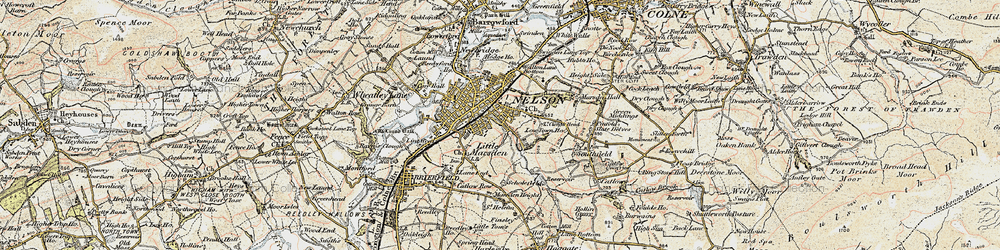 Old map of Nelson in 1903-1904