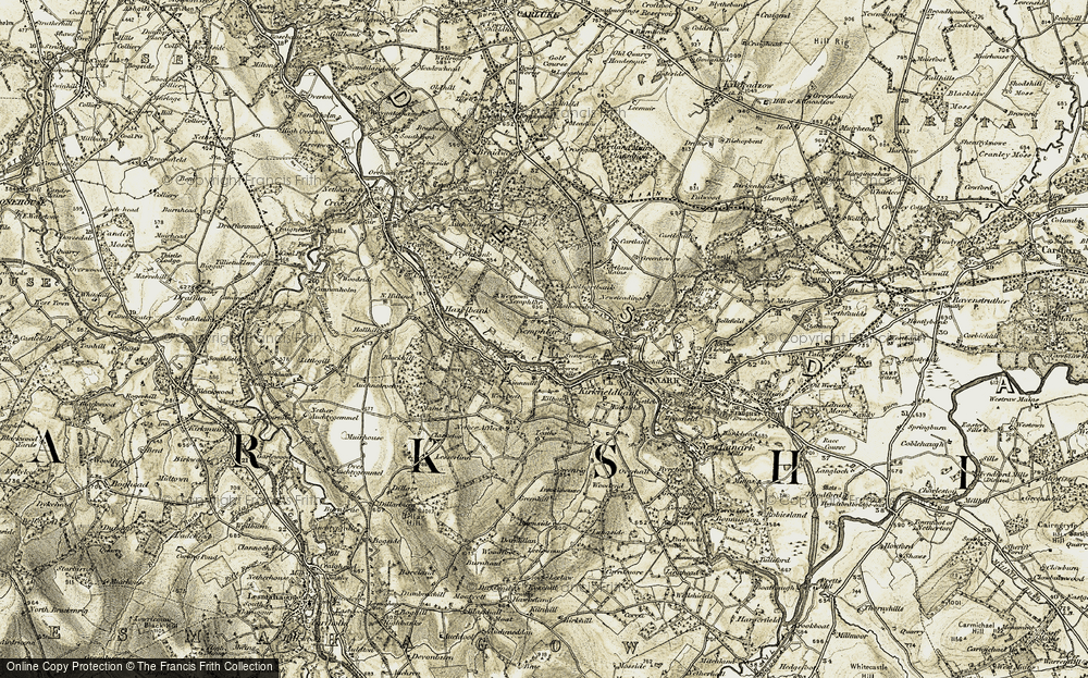 Old Map of Nemphlar, 1904-1905 in 1904-1905