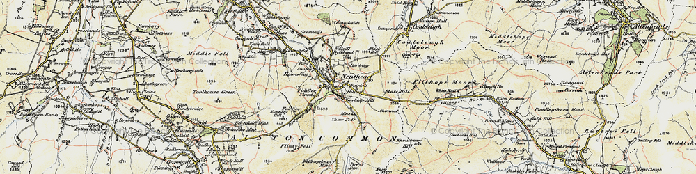 Old map of Nenthead in 1901-1904