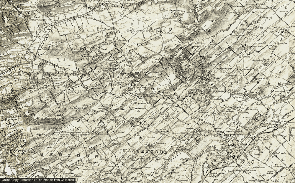 Old Map of Nenthorn, 1901-1904 in 1901-1904