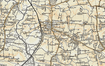 Old map of Nep Town in 1898