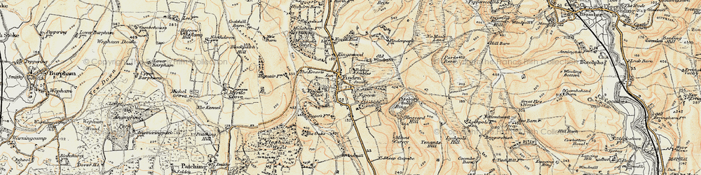 Old map of Nepcote in 1898
