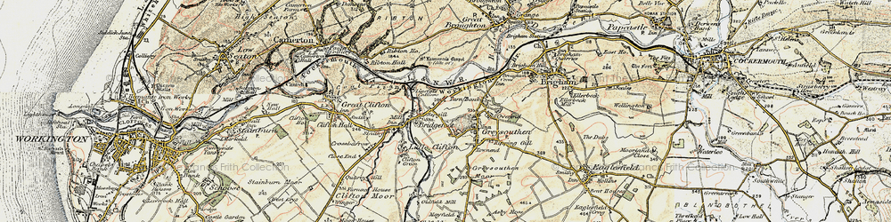 Old map of Nepgill in 1901-1904