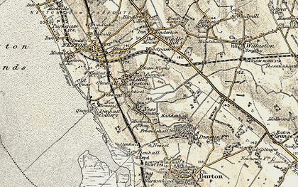 Old map of Ness in 1902-1903