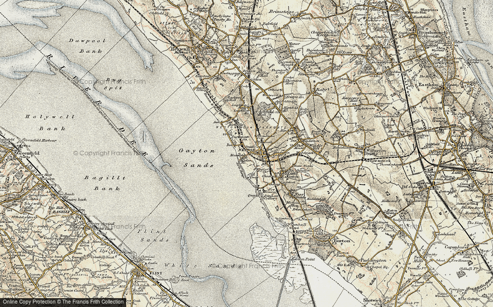 Old Map of Neston, 1902-1903 in 1902-1903