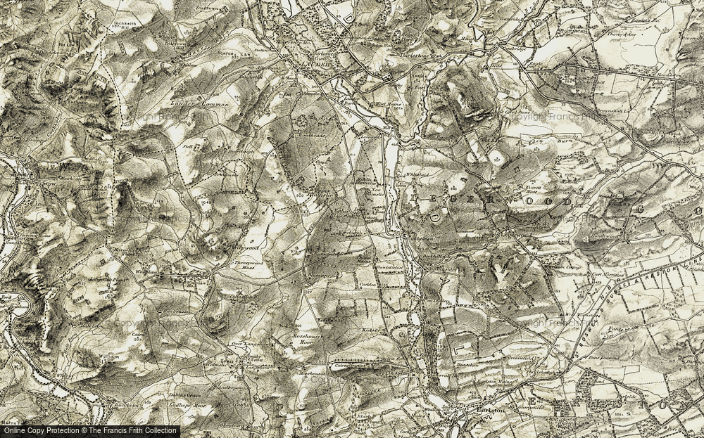 Old Map of Nether Blainslie, 1901-1904 in 1901-1904