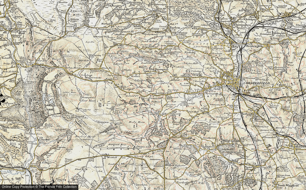 Old Map of Nether Chanderhill, 1902-1903 in 1902-1903