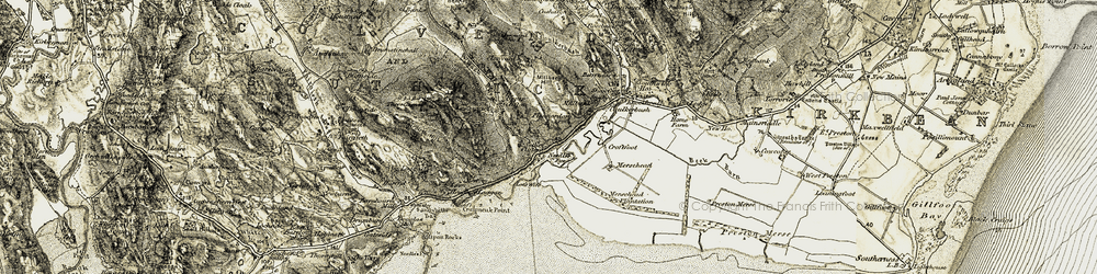 Old map of White Croft in 1901-1905