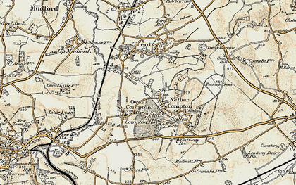 Old map of Nether Compton in 1899