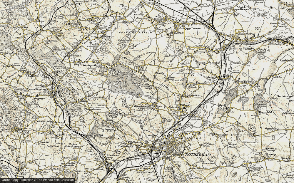 Old Map of Nether Haugh, 1903 in 1903