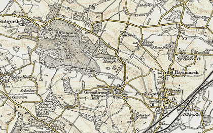 Old map of Nether Haugh in 1903