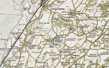 Old map of Hawksheads in 1903-1904