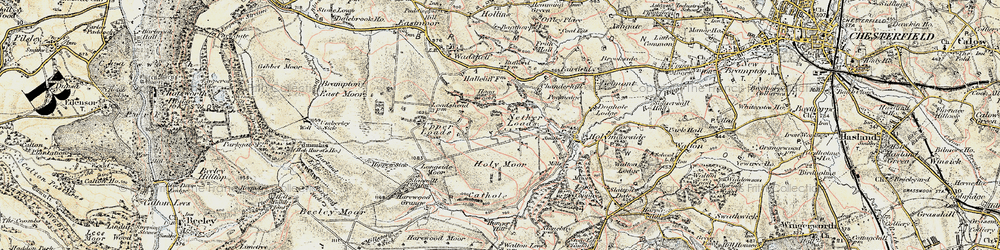 Old map of Nether Loads in 1902-1903