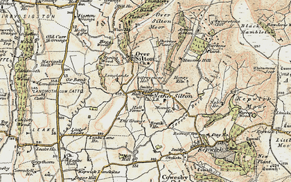Old map of Nether Silton in 1903-1904
