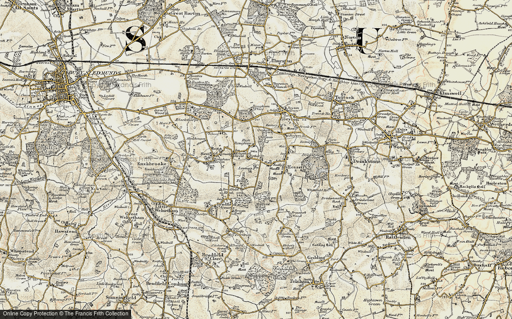 Old Map of Nether St, 1899-1901 in 1899-1901