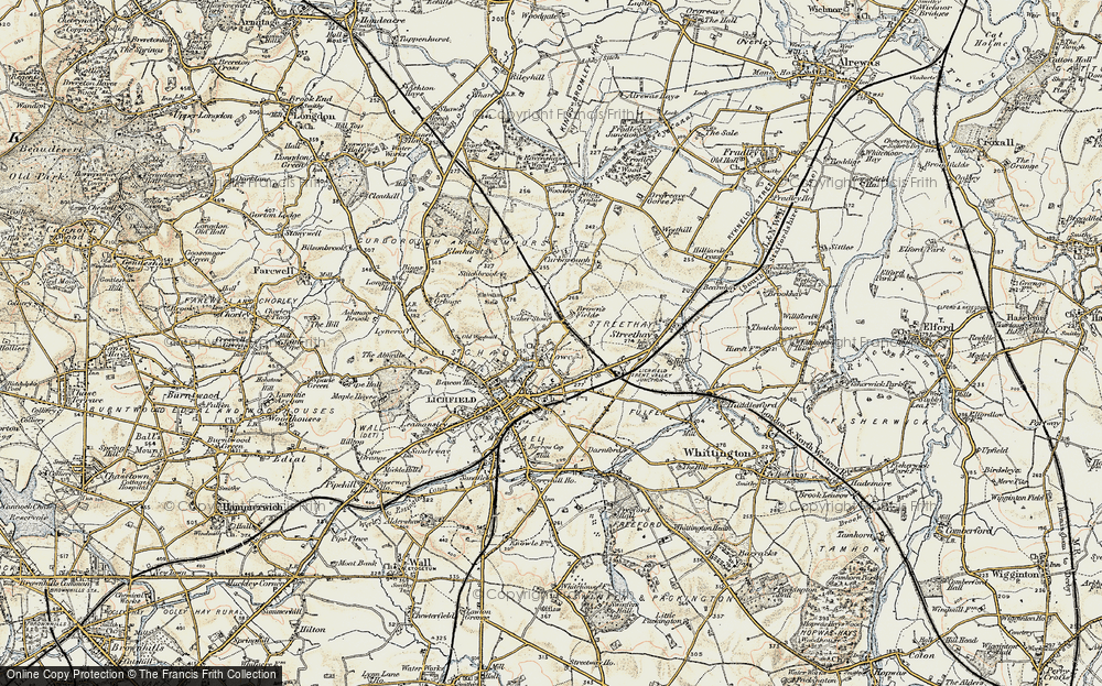Old Map of Nether Stowe, 1902 in 1902