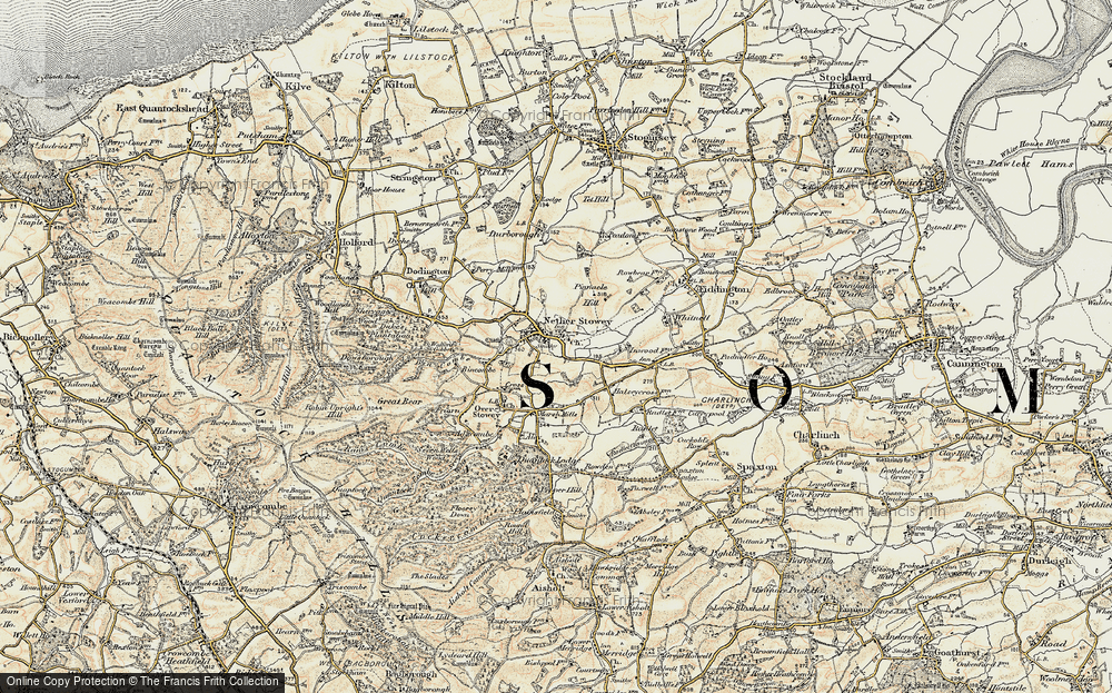 Old Map of Nether Stowey, 1898-1900 in 1898-1900