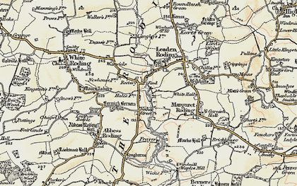 Old map of Nether Street in 1898