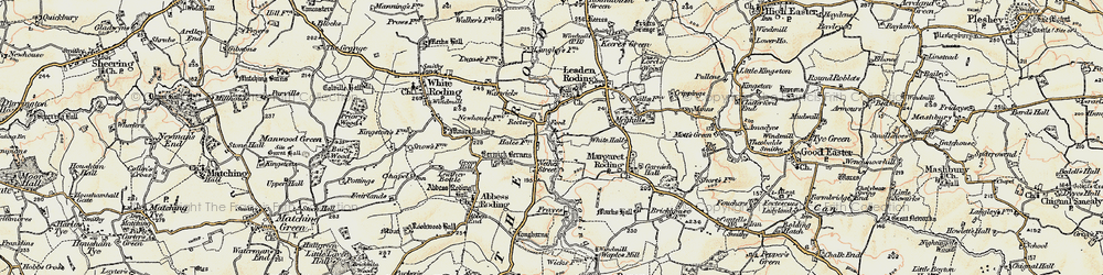 Old map of Nether Street in 1898