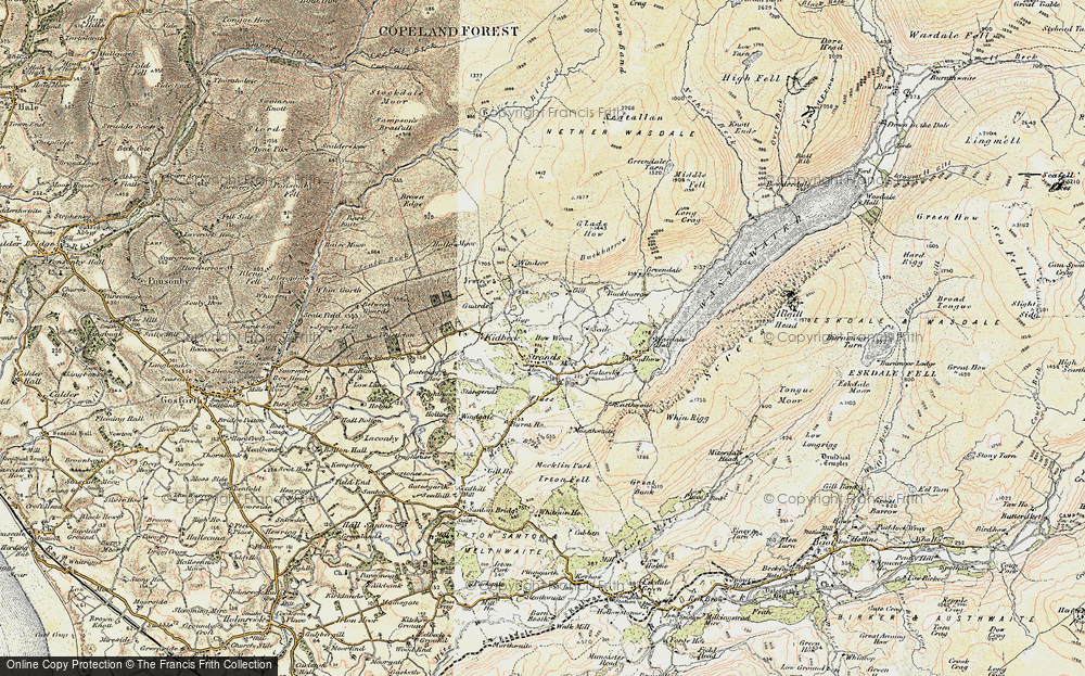 Old Map of Historic Map covering Bengarth in 1903-1904