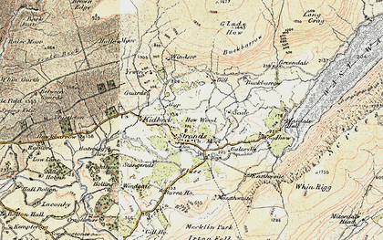 Old map of Nether Wasdale in 1903-1904