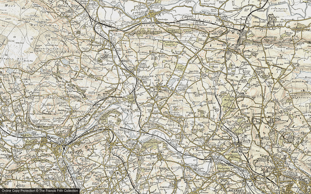 Old Map of Nether Yeadon, 1903-1904 in 1903-1904