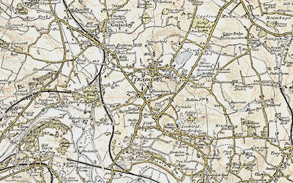 Old map of Nether Yeadon in 1903-1904