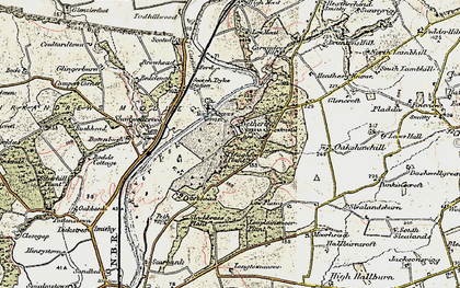 Old map of Netherby in 1901-1904