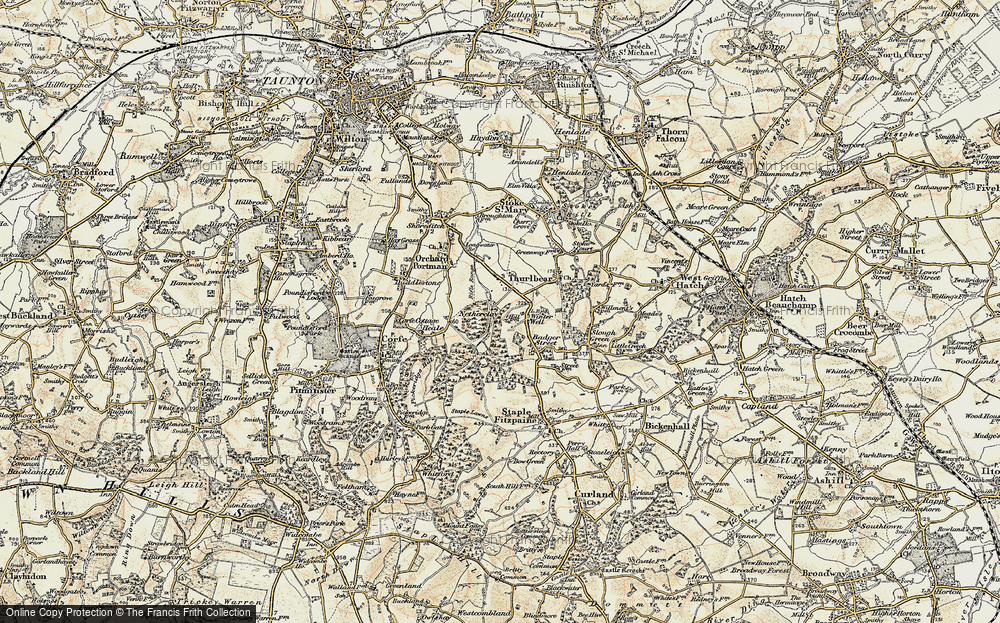 Old Map of Netherclay, 1898-1900 in 1898-1900