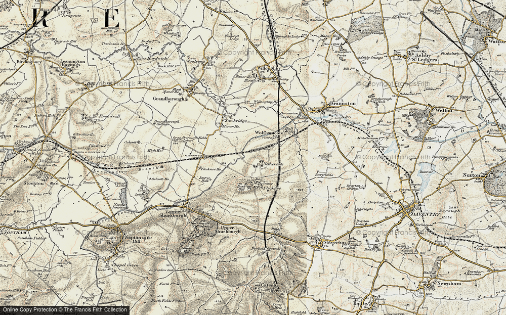 Old Map of Nethercote, 1898-1901 in 1898-1901