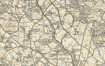 Old map of Nethercott in 1898-1900