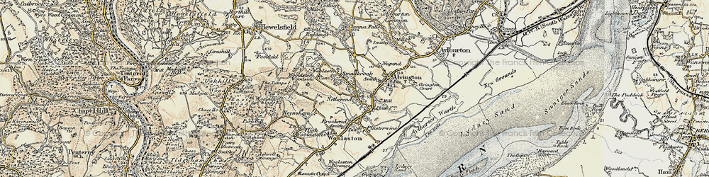 Old map of Netherend in 1899-1900