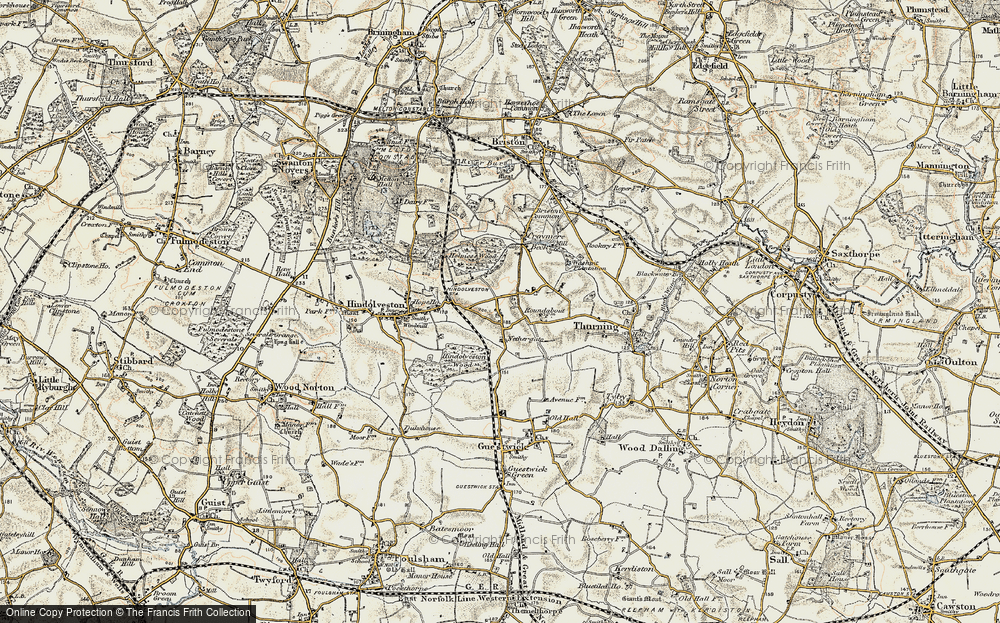 Old Map of Nethergate, 1901-1902 in 1901-1902