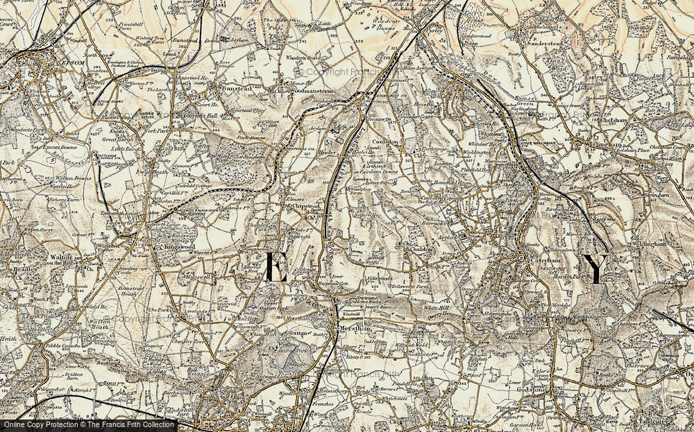 Old Map of Netherne on-the-Hill, 1897-1902 in 1897-1902