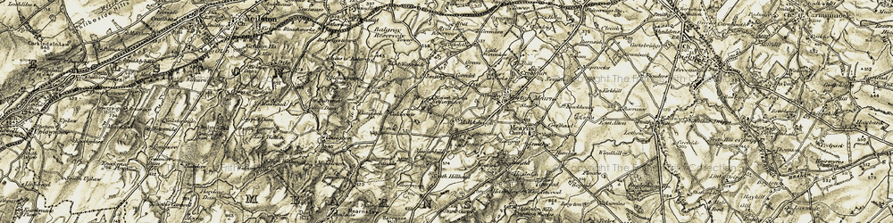 Old map of Barrance Hill in 1904-1905