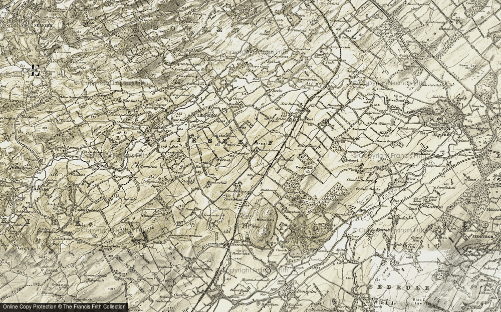 Old Map of Netherraw, 1901-1904 in 1901-1904