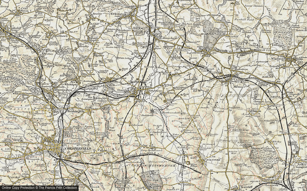 Old Map of Netherthorpe, 1902-1903 in 1902-1903