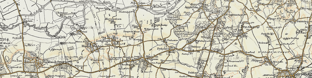 Old map of Netherton in 1897-1899