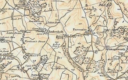 Old map of Netherton in 1897-1900