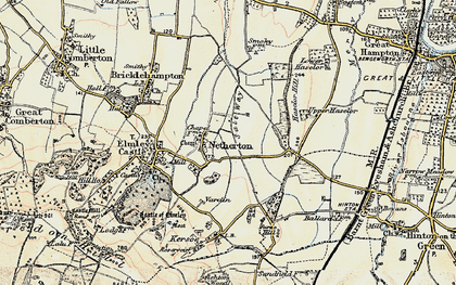 Old map of Netherton in 1899-1901