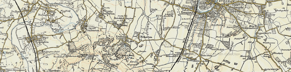 Old map of Netherton in 1899-1901
