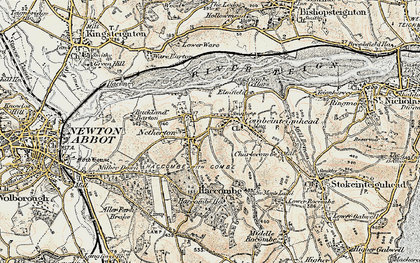Old map of Netherton in 1899