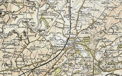 Old map of Nethertown in 1903-1904
